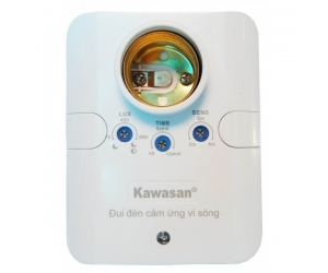 Đui đèn cảm ứng vi sóng KAWASAN KW-RS686B FV (có ngõ ra , 60W, Góc quét 110° - 120°)