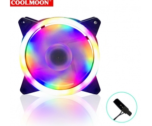 Fan case 12cm COOLMOON S2 LED