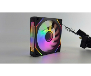 Fan Case 12cm T-WOLF TW-FC12RGB (Black/12cm/45cfm/1500rpm/LED RGB Vô cực) 