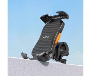Giá đỡ điện thoại xe  máy ROBOT RT-MH03 Black+Orange (Nhựa ABS+PC, 105x145x64mm)