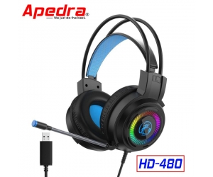 Headphone APERA HD-480 7.1 Gaming Led Box (1 Jack USB)
