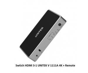 Hub HDMI 3HDMI ra 1HDMI UNITEK V1111A 4K FV (Có Remote)