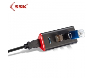Hub USB 3.0 4 port SSK SHU028 Chính hãng (Dây dài 1m)