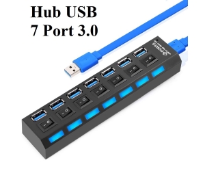 Hub USB 3.0 7 port Công tắc