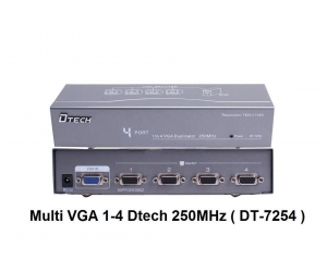 Hub VGA 1VGA ra 4VGA Dtech 250Mhz DT-7254 FV 