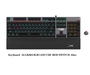 Keyboard ALTEC LANSING 8614GR (Phím cơ, Red Switch, 19 chế độ LED)
