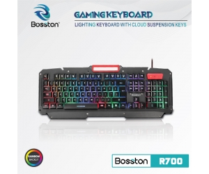 Keyboard BOSSTON R700 LED USB Giả cơ 