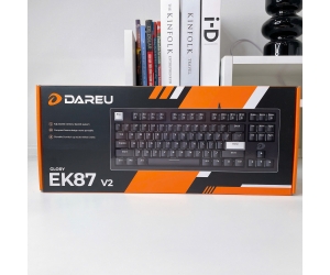 Keyboard DAREU EK87 Black TKL Chính hãng (Phím cơ, 87 key, Brown Switch)