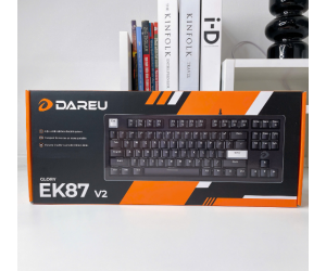 Keyboard DAREU EK87 V2 Black TKL Chính hãng (Phím cơ, 87 key, Blue Switch)