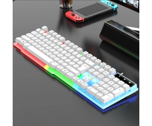 Keyboard Deiog DY-K707 White Chính hãng (Giả cơ, Led rainbow)