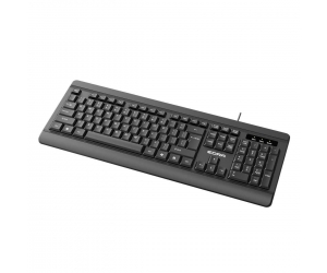 Keyboard E-DRA EK508 Black Chính hãng FV (Phím văn phòng, 104 keys, dây dài 1.4m)