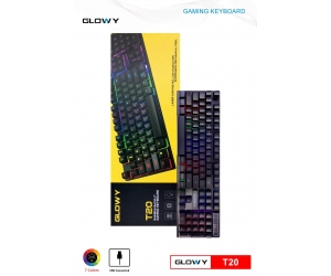 KEYBOARD GLOWY T20 LED (Giả Cơ)