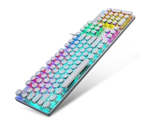 Keyboard HP GK400Y LED White USB (Nút tròn, Phím cơ, Blue Switch)