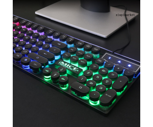Keyboard IMICE AK800 USB Chính hãng (Giả cơ, Phím tròn, Chuyên Game, LED)