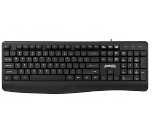 Keyboard JEDEL K26 Black Chính hãng (Chuyên văn phòng, 104 key, dây dài 1.5m)