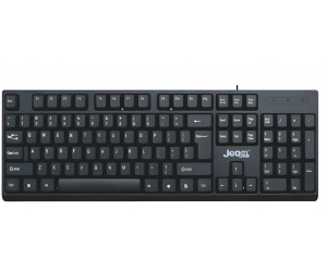 Keyboard JEDEL K29 Black Chính hãng (Chuyên văn phòng, 107 key, dây dài 1.35m)