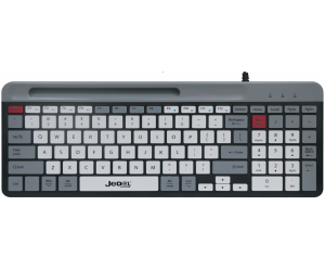 Keyboard JEDEL K37 Chính hãng (100 key, siêu mỏng, kèm khay đỡ điện thoại, dây dài 1.35m) 