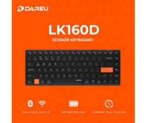 Keyboard ko dây DAREU LK160D (Dual Mode, Scissor Switch)