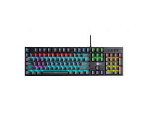 Keyboard LECOO GK302 Black Chính hãng (Phím cơ, Blue Switch, 104 phím, 20 chế độ LED) (THAY THẾ DAREU EK810 CHO TẠM HẾT, LECOO KG1101 Black)