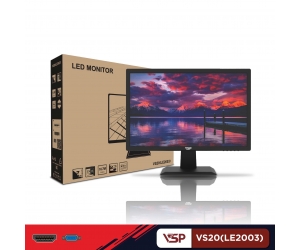  LCD 19.5' VSP VS20(LE2203 Black Chính hãng (TN - VGA, HDMI, 1920x1080, 75Hz, Kèm cáp HDMI)