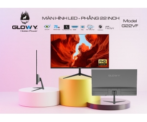LCD 22' GLOWAY G22VF- Chính hãng (VGA, HDMI, 1920x1080, 75Hz, 3 cạnh viền mỏng, Kèm cáp HDMI, Treo tường)