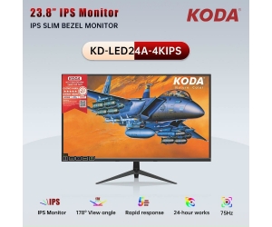 LCD 23.8' KODA KD-LED24A-4KIPS (IPS - VGA, HDMI, 1920x1080, 75Hz, 3 cạnh viền mỏng, Kèm cáp HDMI, Treo tường, Chuyên đồ họa)
