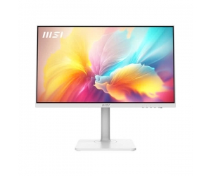 LCD 23.8' MSI Modern MD2412PW White Chính hãng (IPS, HDMI, USB-C, Audio 3.5mm, 1920 x 1080, 100Hz, Kèm cáp HDMI, Treo tường)