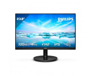 LCD 23.8' Philips 241V8B (IPS, VGA, HDMI, 100MHz, 1920x1080, 3 cạnh viền mỏng) 