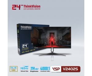 LCD 23.8'' VSP V2402S Chính hãng (VA - DP, HDMI, 1920x1080, 165Hz, 3 cạnh viền mỏng, Kèm cáp HDMI, Treo tường) + Tặng Headphone GH-X1  