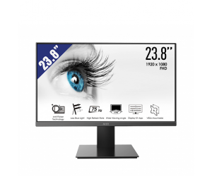 LCD 23.8' MSI PRO MP241X Chính hãng (VA - VGA, HDMI, 1920x1080, 75Hz, 3 cạnh viền mỏng, Kèm cáp HDMI, Treo tường)