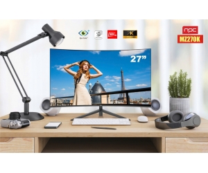 LCD 27' NPC MZ270K 2K Cong Chính hãng (VA - 2*HDMI, DP, 2560x1440, 165Hz, 3 cạnh viền mỏng, Kèm cáp DP, Treo tường)