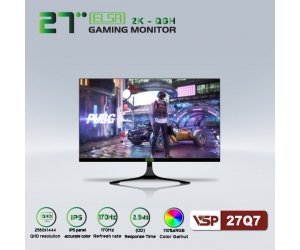 LCD 27' VSP Elsa 27Q7 Chính hãng (IPS -HDMI, DP, 2560x1440, 170Hz, 3 cạnh viền mỏng, Kèm cáp DP, Treo tường)(Liên hệ nhân viên kinh doanh để được giá tốt hơn)