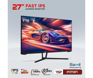 LCD 27' VSP IP2718F1 FAST IPS 180Hz Chính hãng (IPS - HDMI, DP, 1920x1080, 75Hz, 3 cạnh viền mỏng, Kèm cáp HDMI, Treo tường) (Liên hệ NVKD để được giá tốt hơn)