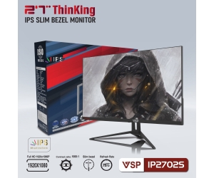 LCD 27'' VSP IP2702S Chính hãng (IPS - VGA, HDMI, 1920x1080, 75Hz, Kèm cáp HDMI) + Tặng Headphone GH-X1