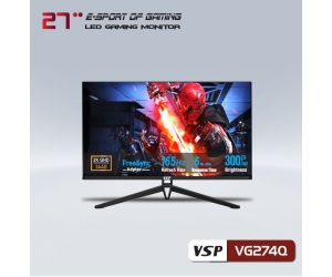 LCD 27” VSP VG274Q-B 2K Esport Gaming Chính hãng (VA – 2HDMI+2DP+AUDIO OUT, 2K, 165Hz, 3 cạnh viền mỏng) (Liên hệ NVKD để được giá tốt)