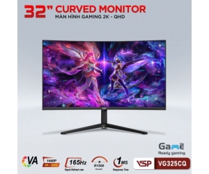 LCD 32' VSP VG325CQ Cong Gaming High-End Chính Hãng (VA,2560x1440px,165Hz,1ms,HDMI)