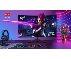 LCD NPC 27' MF270K-V Cong Chính hãng FV (VA - VGA, HDMI, 1920x1080, 144Hz, 3 cạnh viền mỏng, Kèm cáp HDMI, Treo tường) 
