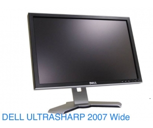LCD RN 20' DELL 2007 Ultrasharp Wide Cũ NoBox (TN - VGA, DVI 24+1, 1680x1050, 60Hz, Treo tường, BH 1T, Kèm chân, Ko kèm phụ kiện) 