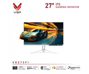 LCD VSP 27'' VG273F1 Gaming Chính hãng White FV (IPS- VGA, HDMI, 1920x1080, 200Hz, 3 cạnh viền mỏng, Kèm cáp HDMI, Treo tường, BH36T) + ( Tặng Combo FD IK7300)