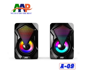 Loa 2.0 AAP A09 LED Chính hãng (Kết nối USB)