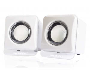 Loa 2.0 SOUNDMAX A120 White Chính hãng (Kết nối USB)