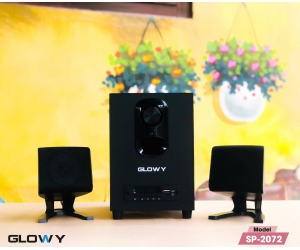 Loa 2.1 GLOWY SP-2072 Chính hãng (Bluetooth, USB, Thẻ Nhớ, FM, Remote)