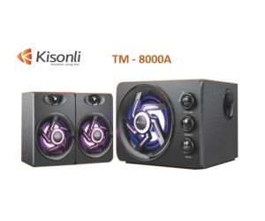 Loa 2.1 Kisonli TM-8000A LED RGB Chính hãng (Bluetooth, USB, Thẻ nhớ, Kết nối 220V) (THAY THẾ CHO TM-6000UTẠM HẾT)