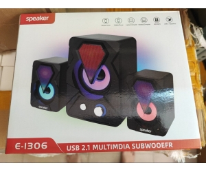 Loa 2.1 SPEAKER E-1306 LED (Kết nối USB)