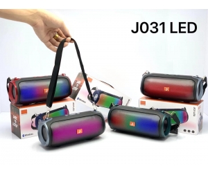 Loa Bluetooth J031 Silver (6W, USB,Có khe thẻ nhớ, Có led)