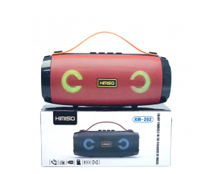 Loa Bluetooth Kimiso KM-202 Red (2x3W, USB, AUX, Có khe thẻ nhớ, FM)