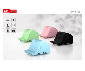 Loa Bluetooth LP-V63 Black (5W, USB, Có khe thẻ nhớ, FM)