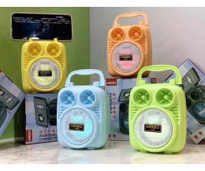 Loa Bluetooth Mini Kimiso KMS-1182 Green (5W, USB, AUX, Có khe thẻ nhớ, FM)