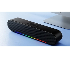 Loa Bluetooth ROBOT RB290 Black SoundBar Chính hãng (10W, v5.1, Led RGB, Có khe thẻ nhớ, 430x63x69mm)