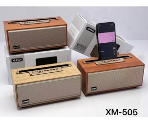 Loa Gỗ Bluetooth XM-505 (8W, USB, AUX, Có khe thẻ nhớ, FM) (THAY THẾ CHO XM-520 TẠM HẾT)